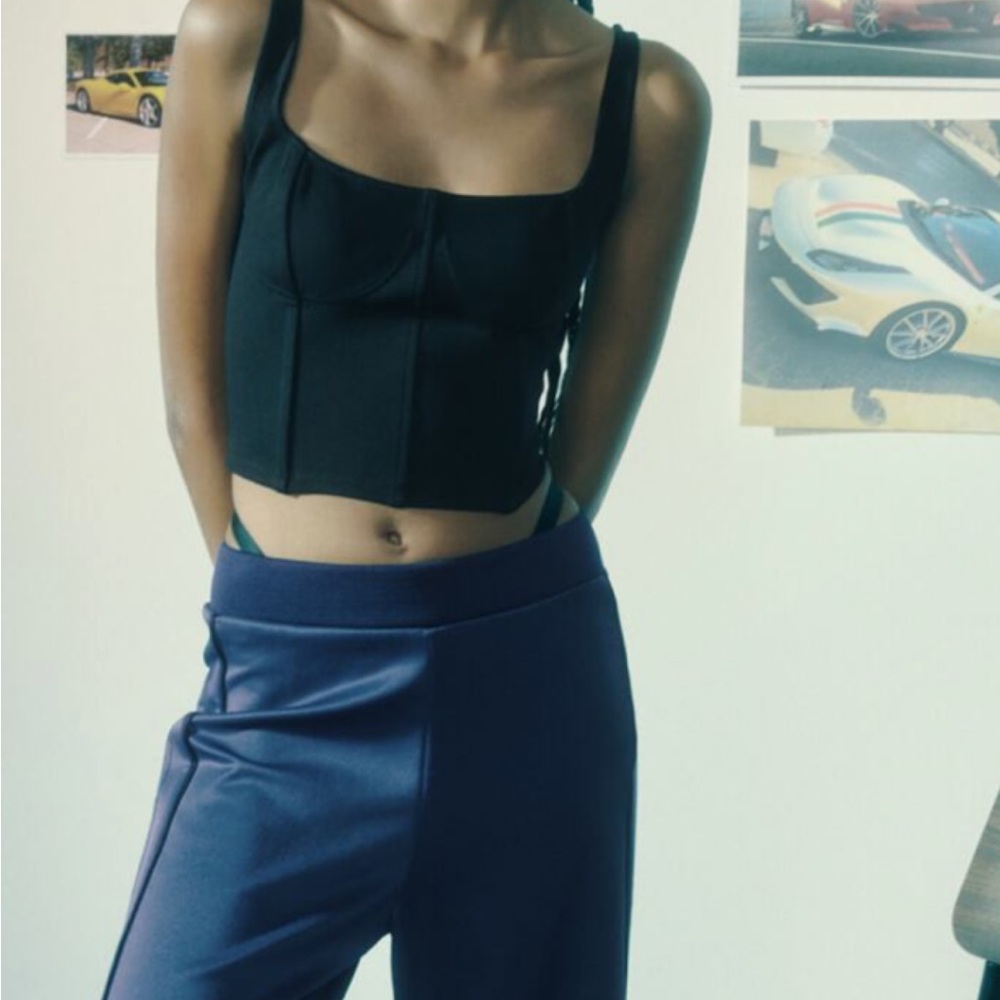 Black Corset Top Zara